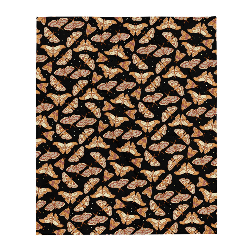Murder Apparel Death Moths Throw Blanket