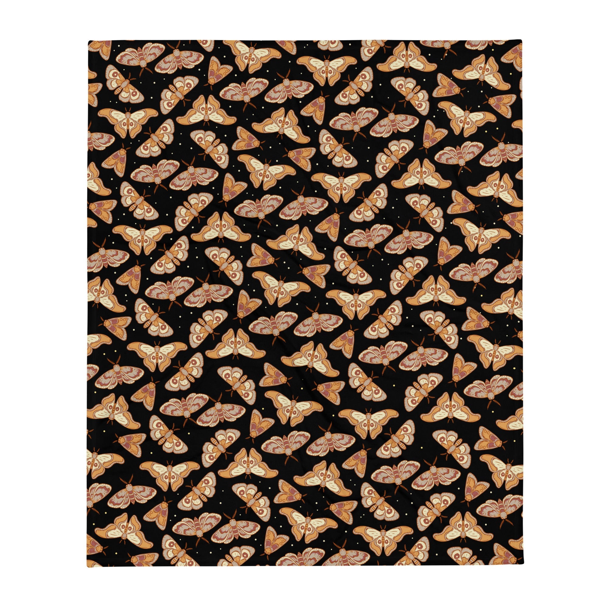 Murder Apparel Death Moths Throw Blanket