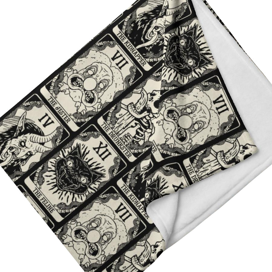 Murder Apparel Death Tarot Throw Blanket