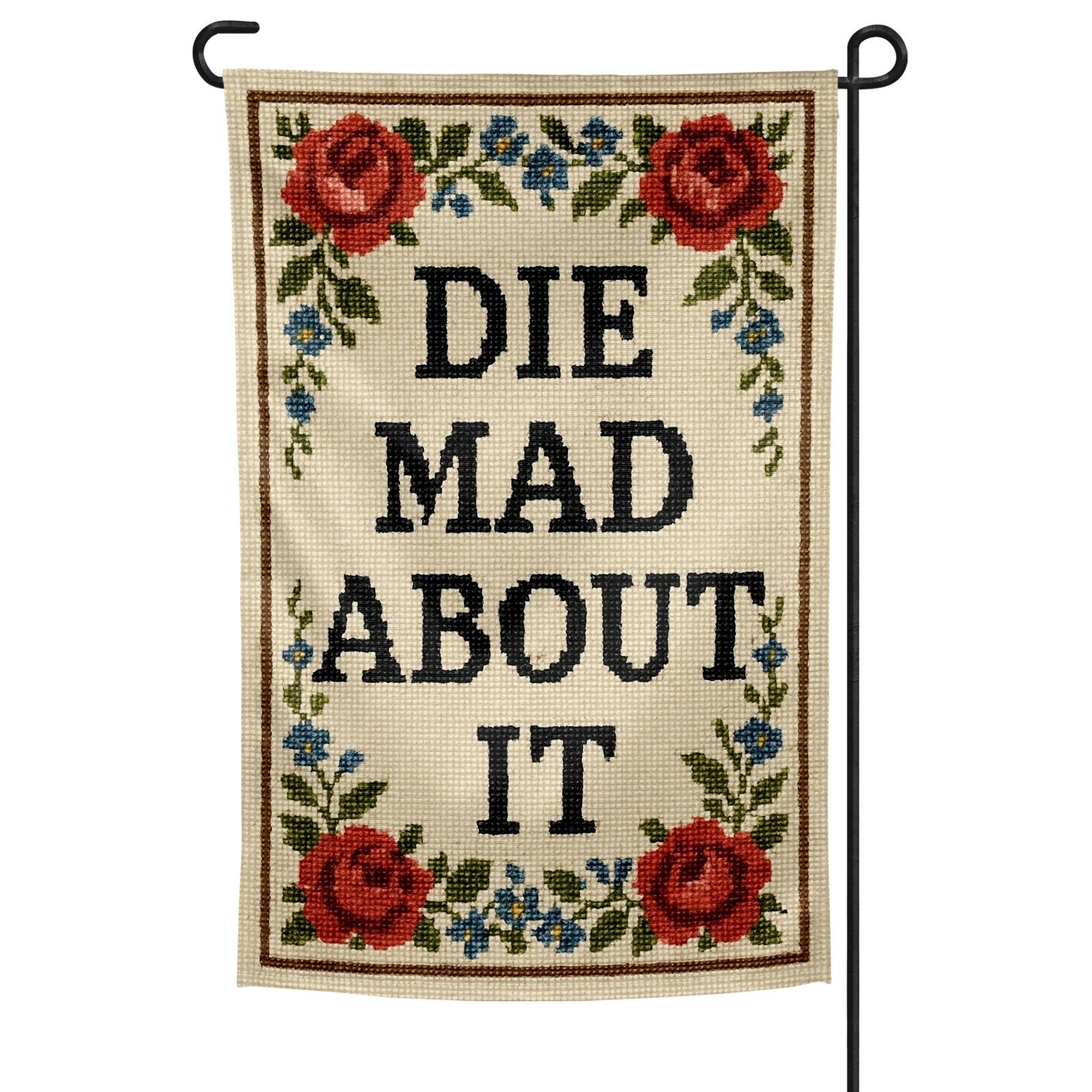 Original Underground Die Mad About It Garden Flag