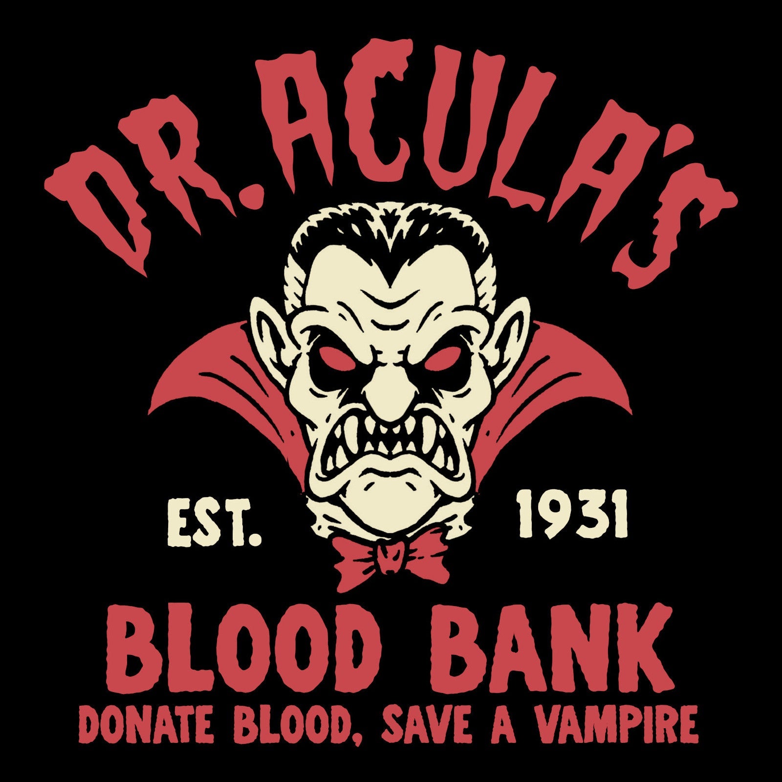Murder Apparel Dr. Acula's Blood Bank T-shirt