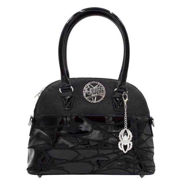Kreepsville 666 Elvira Macabre Mobile Black Web Bowler Purse