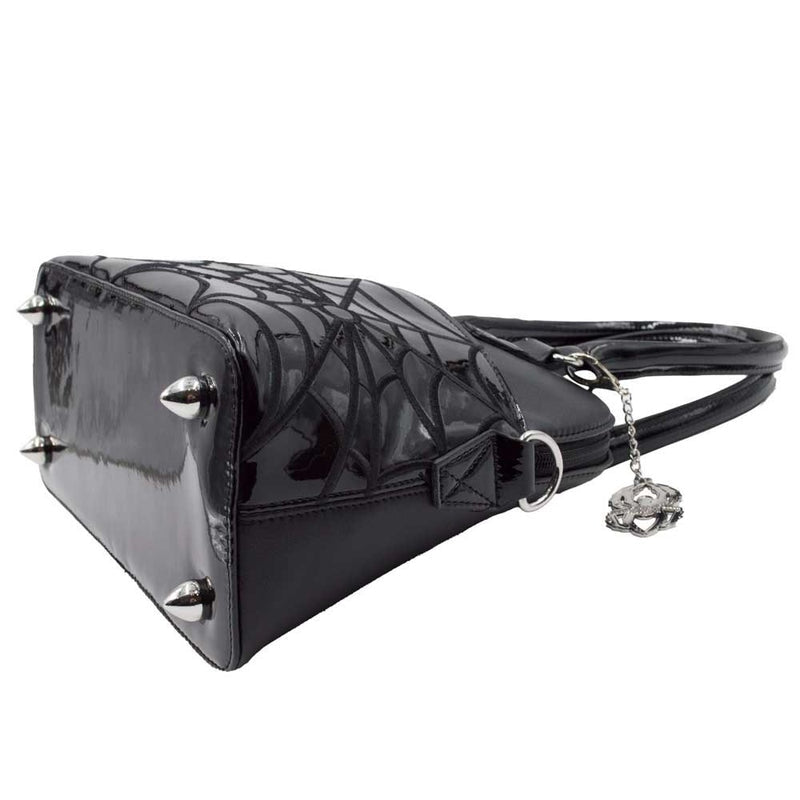 Kreepsville 666 Elvira Macabre Mobile Black Web Bowler Purse
