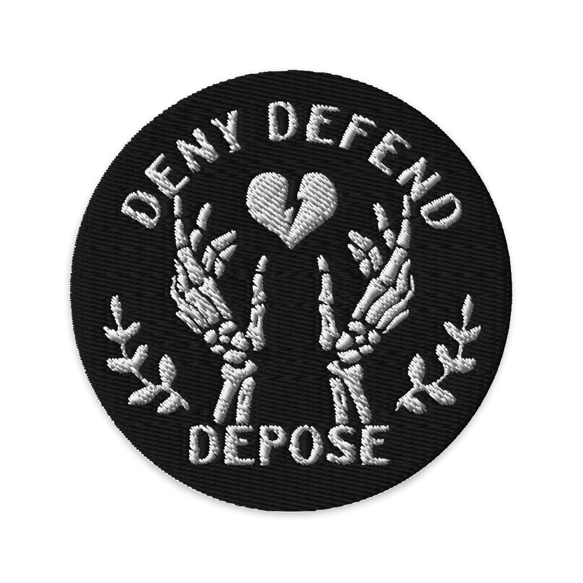 Murder Apparel Deny Defend Depose Patch