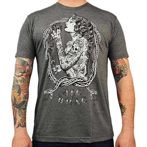 Black Market Art Tattooed Eve Charcoal Tee