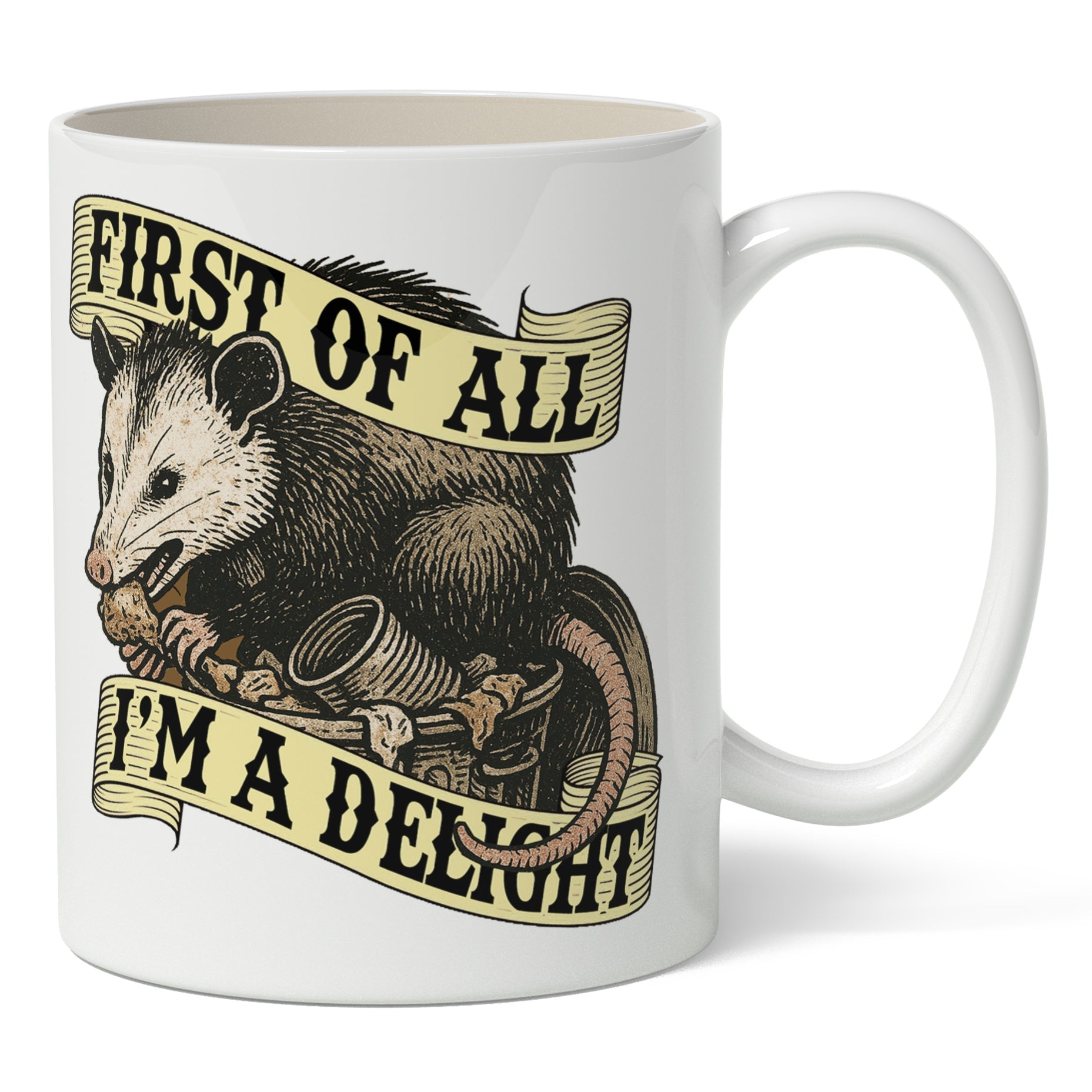 Original Underground White First of All I'm a Delight Mug