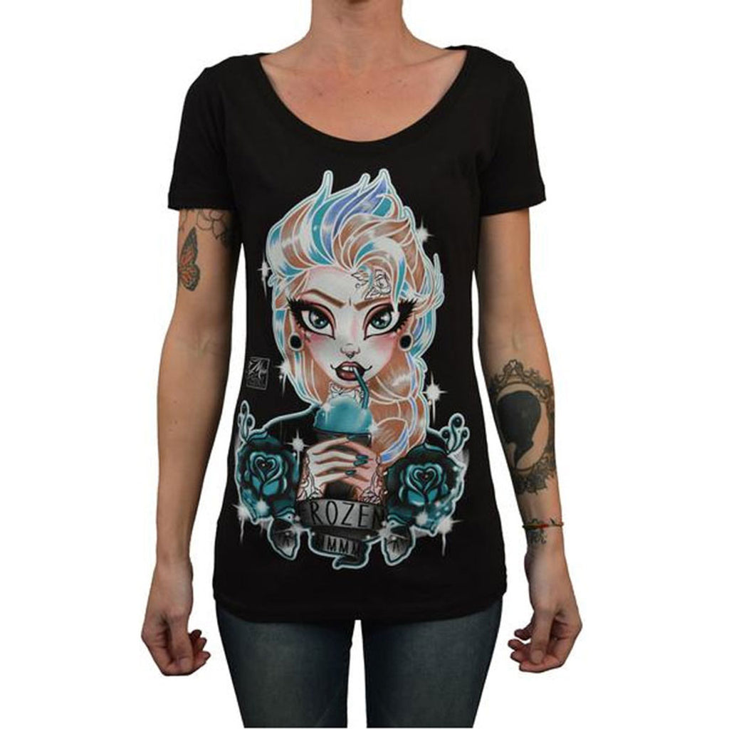 Lowbrow Art Frozen Elsa Tattoo Tee