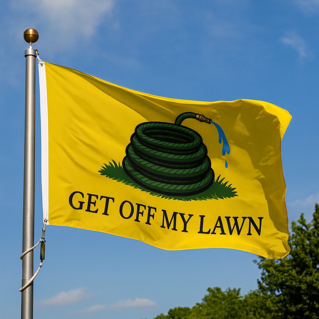 Original Underground Get Off My Lawn Flag