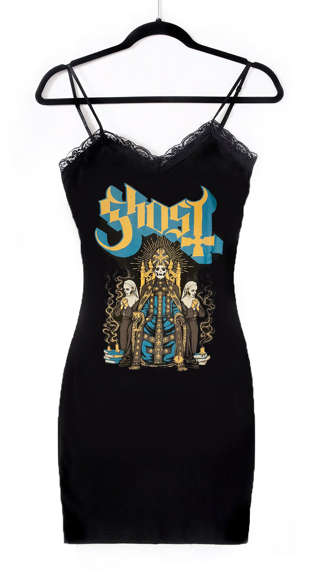 Vera's Eyecandy Ghost Band Lace Strap Dress