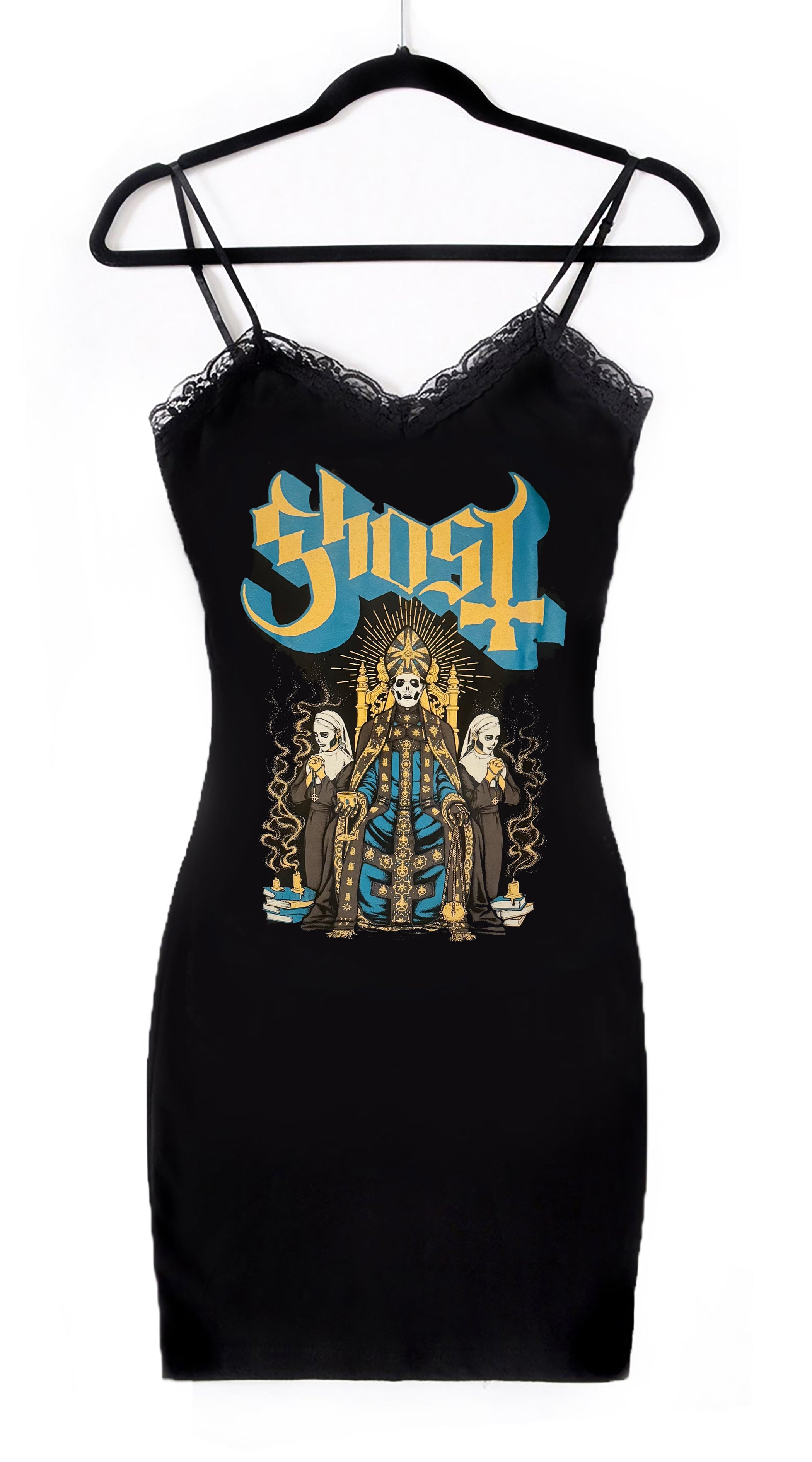 Vera's Eyecandy Ghost Band Lace Strap Dress