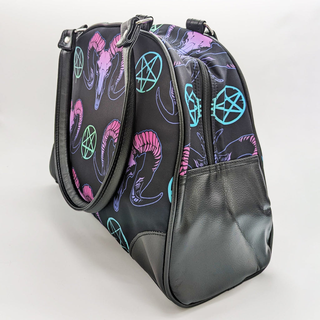 Original Underground Goat Skulls and Pentacles Purse