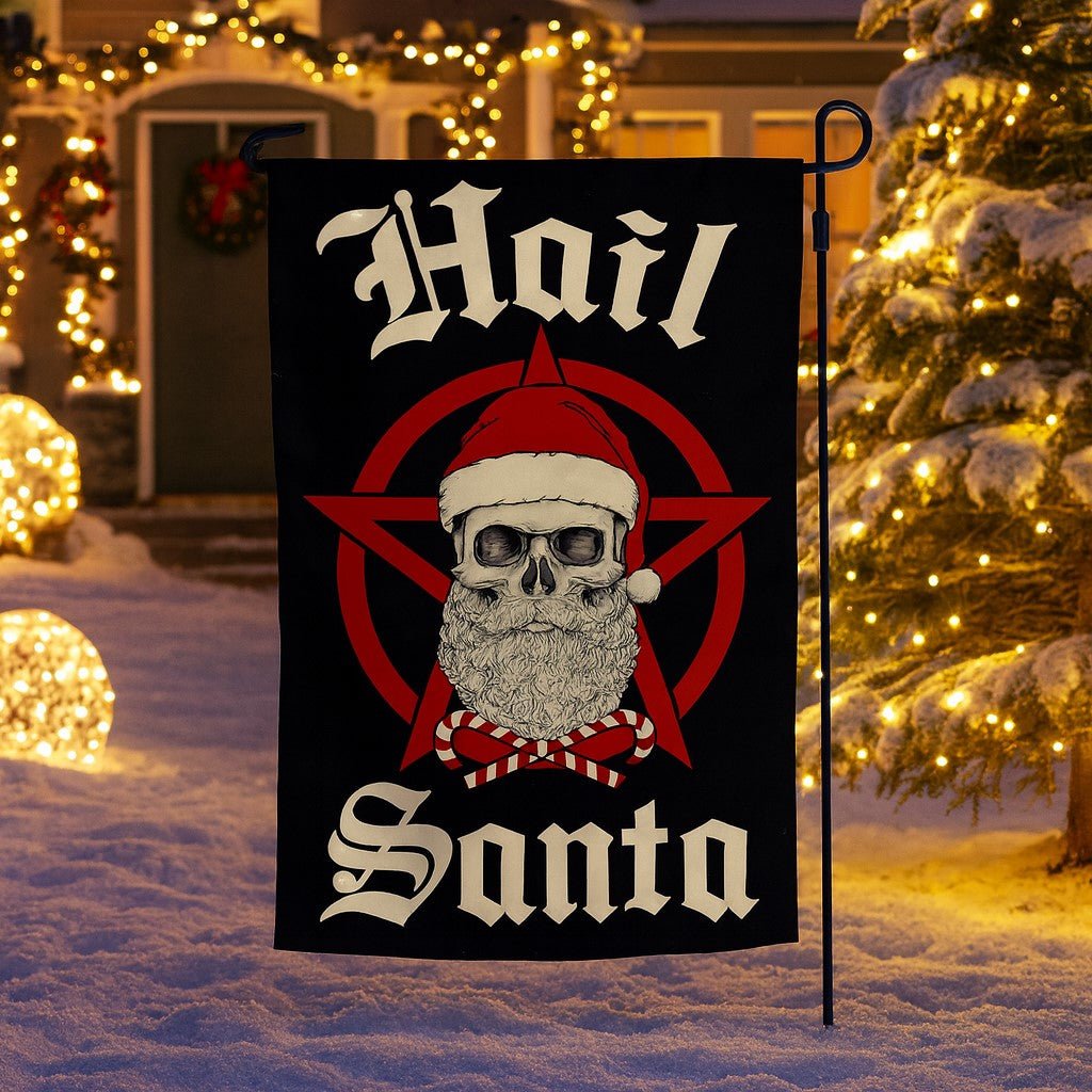 Original Underground Hail Santa Garden Flag