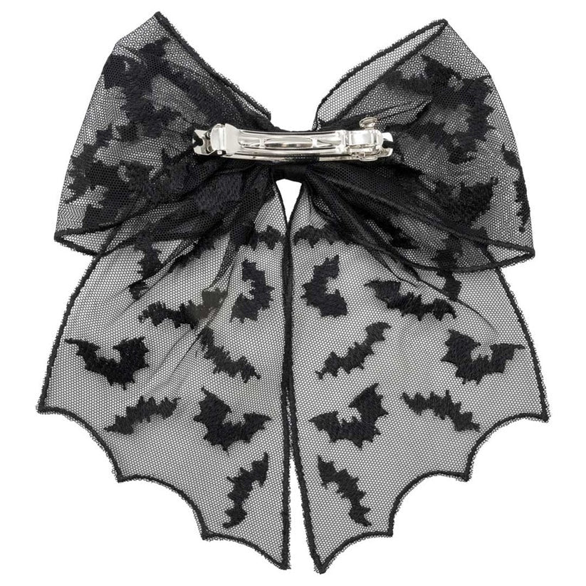 Kreepsville 666 Bats Mesh Lace Hair Bow
