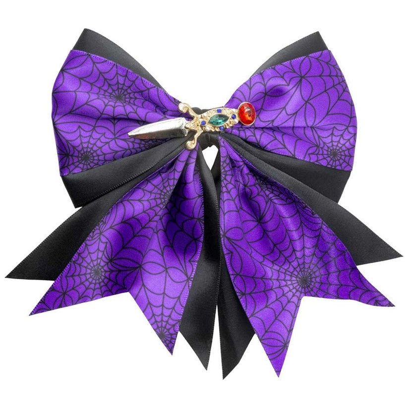 Kreepsville 666 Black Purple Elvira Dagger Bow