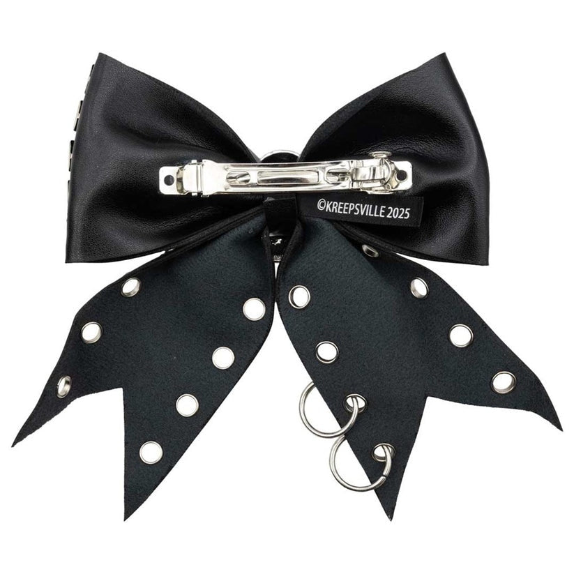 Kreepsville 666 Skull Punk Studded Hair Bow