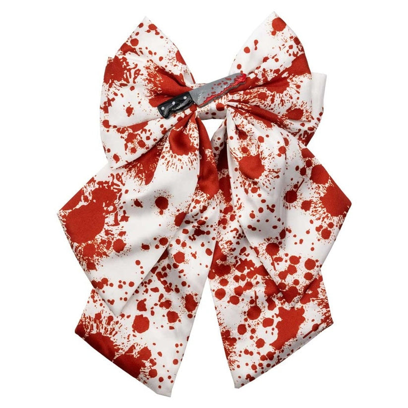 Kreepsville 666 Blood Splatter Knife Satin Bow
