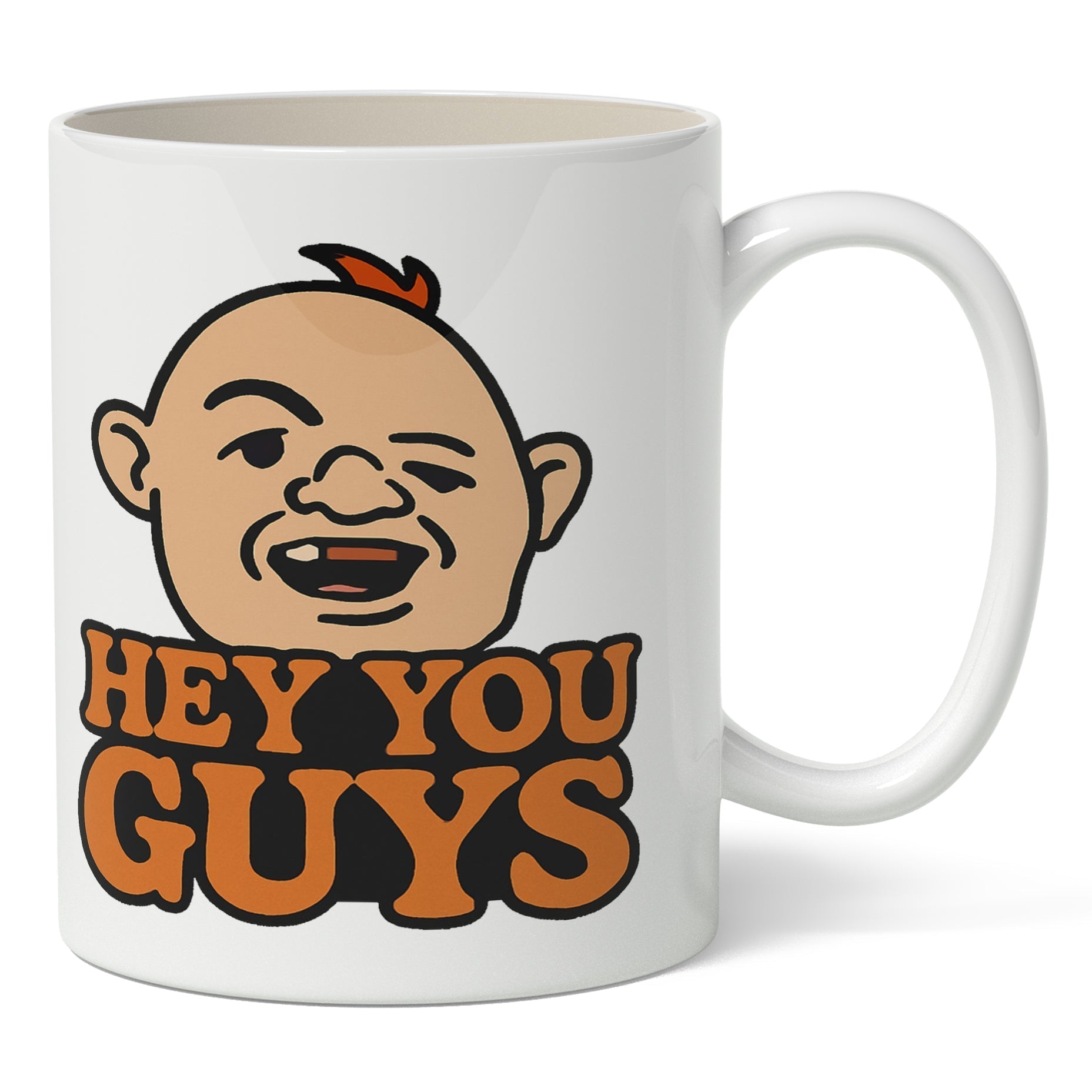 Original Underground White Hey You Guys Mug