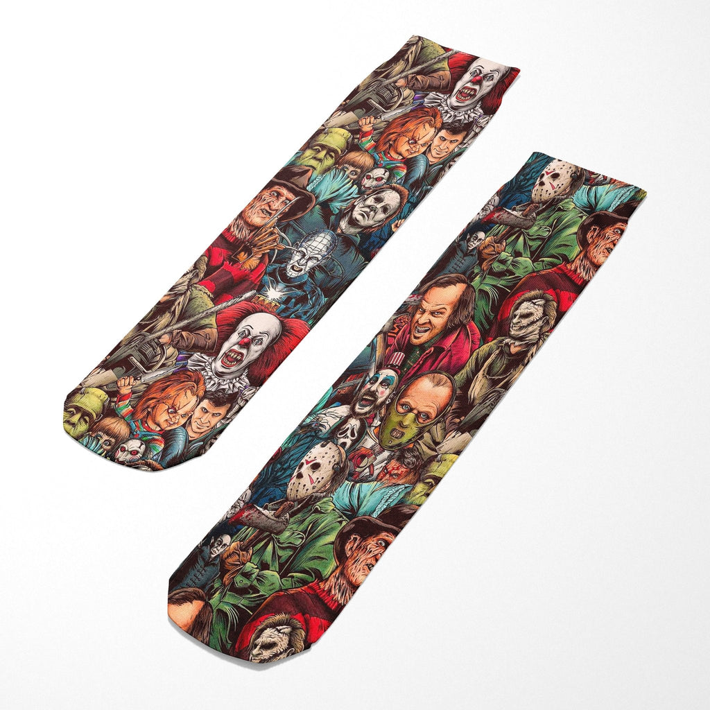 Original Underground Horror Collage Socks