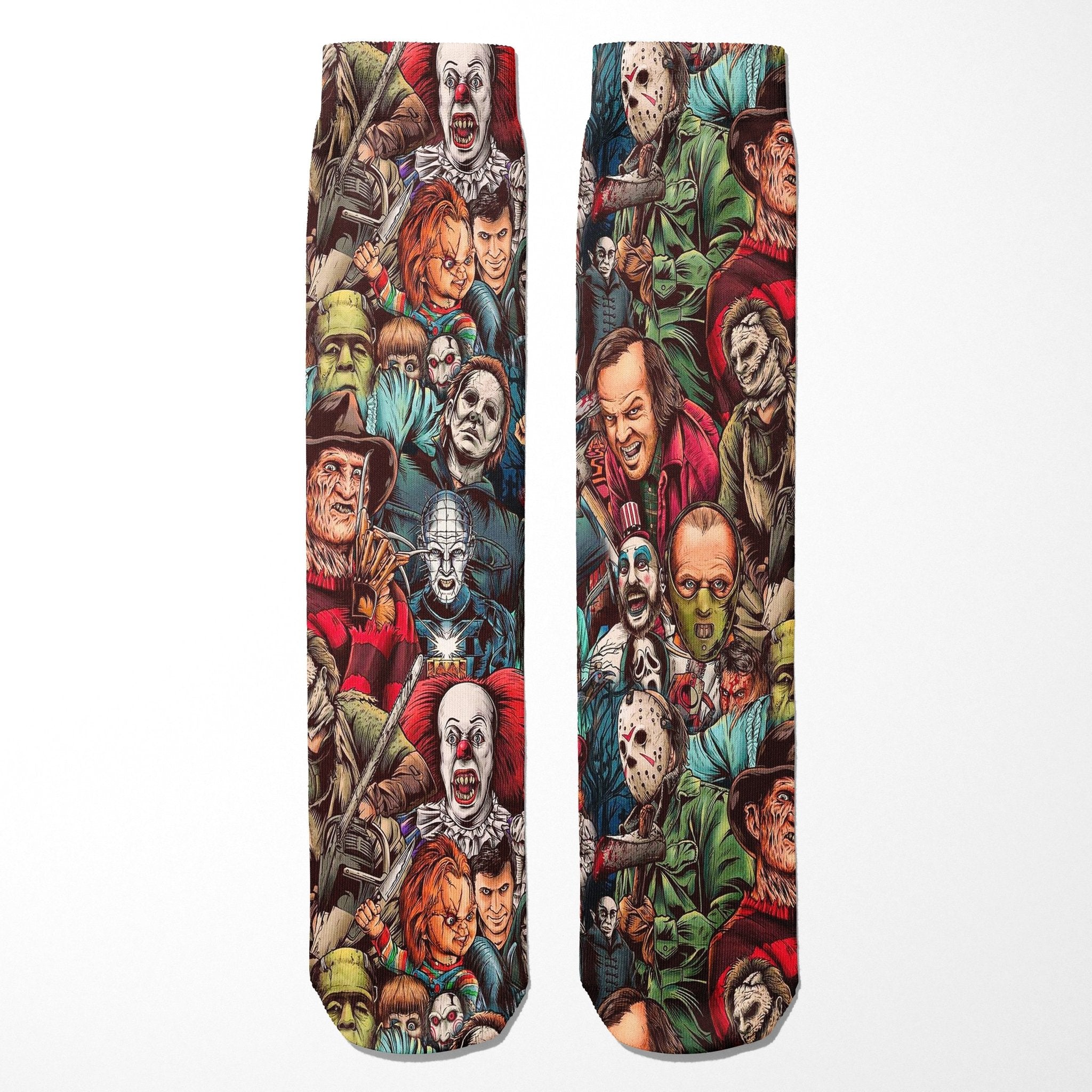 Original Underground Horror Collage Socks