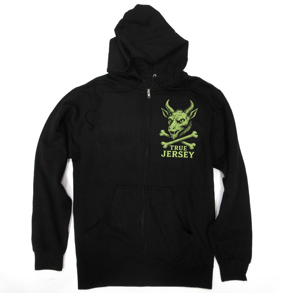 Original Underground Jersey Devil Cryptid Society Zip Up Hoodie