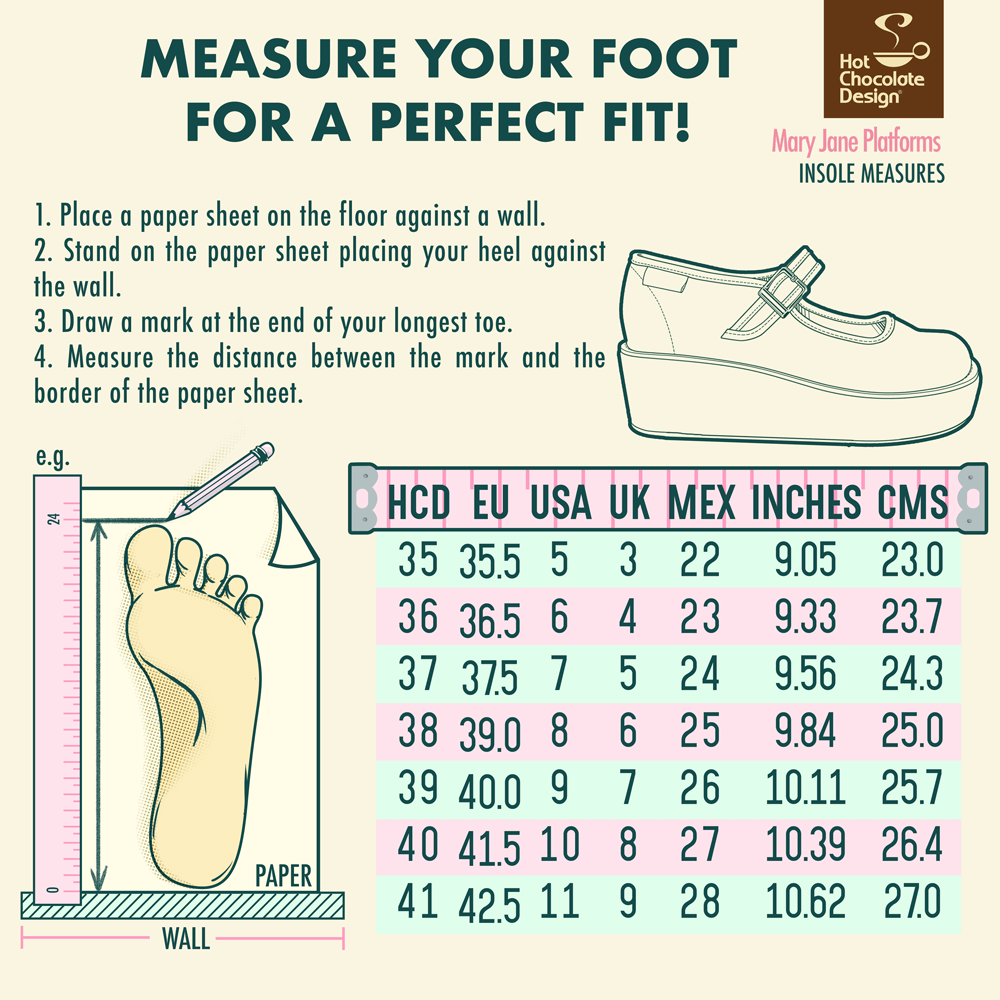 Hot Chocolate Design Chocolaticas® Thank You Music Mary Jane Platform