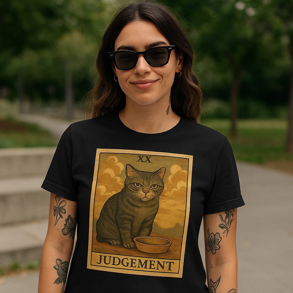 Original Underground Judgement Cat Tarot T-Shirt