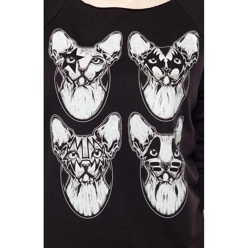 Lowbrow Art Kiss Kats Black Cat Tee