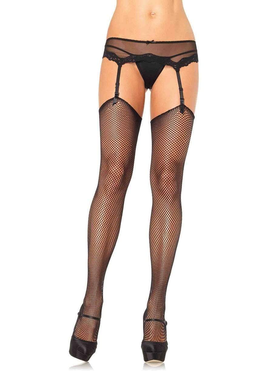 Leg Avenue Elise Women's Fishnet Garter Stockings