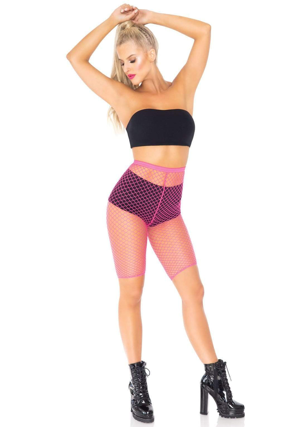 Leg Avenue Troublemaker Fishnet Biker Shorts