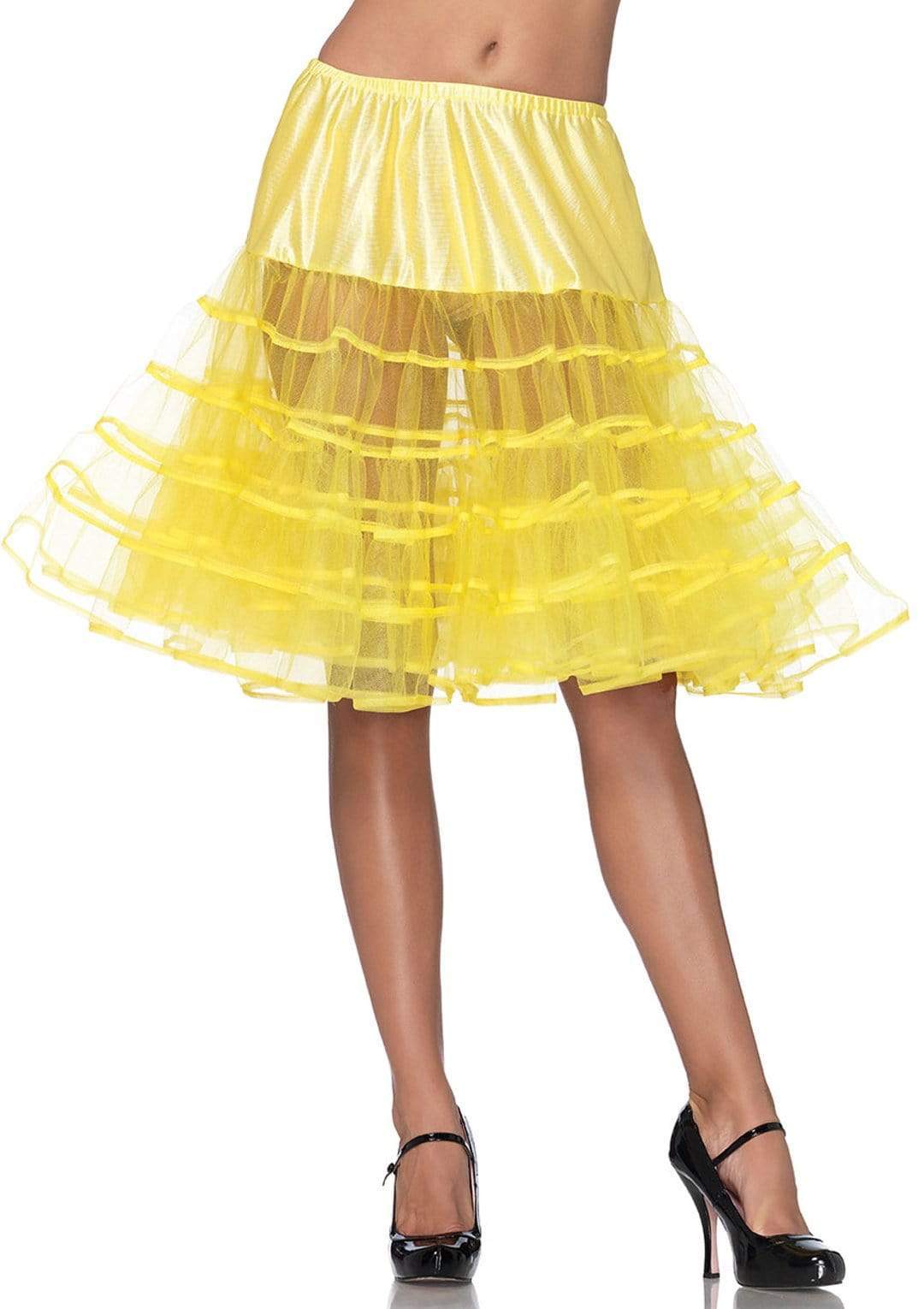 Leg Avenue Knee Length Layered Petticoat Costume Skirt