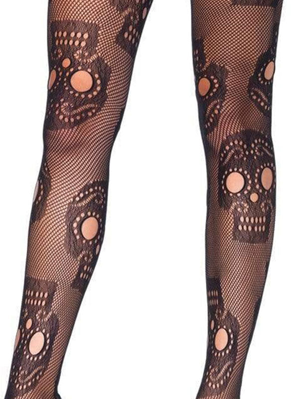 Leg Avenue Sugar Skull Net Tights