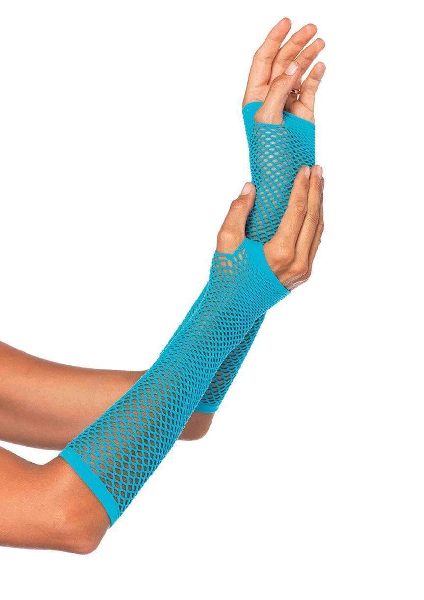 Leg Avenue Triangle Net Fingerless Arm Warmer Gloves