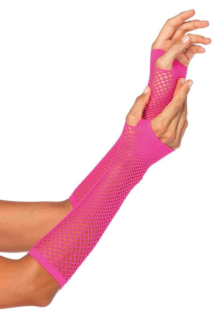 Leg Avenue Triangle Net Fingerless Arm Warmer Gloves