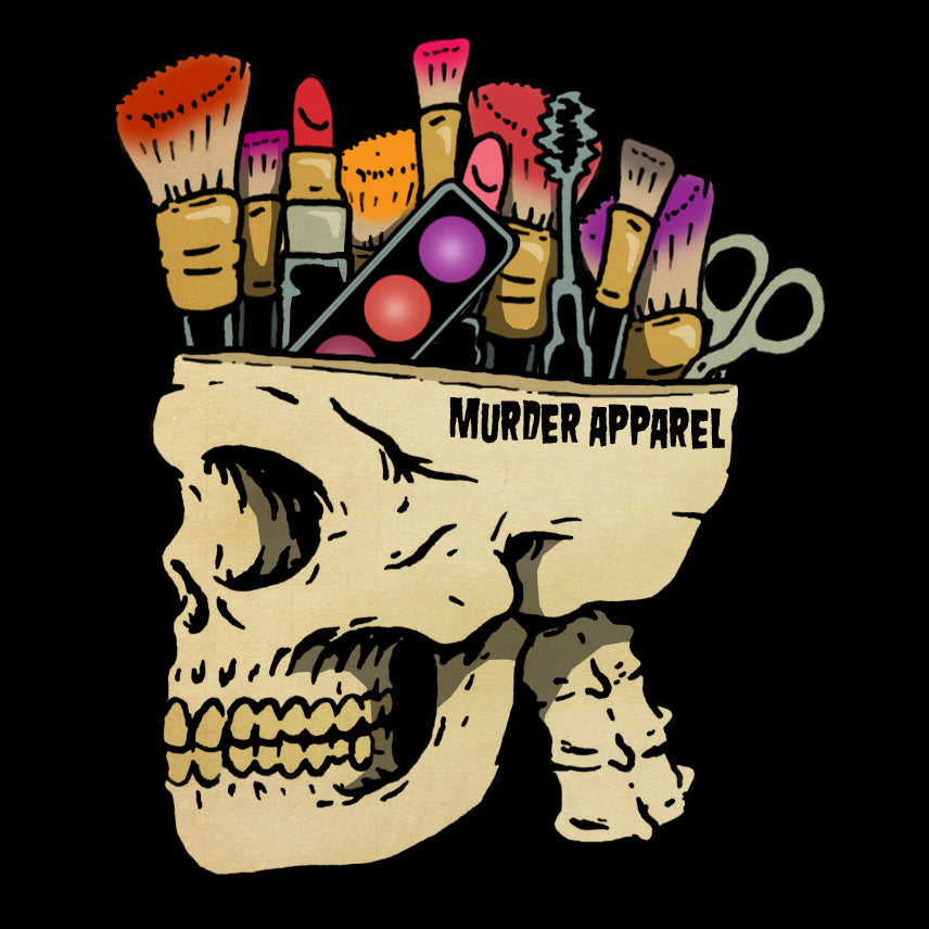 Murder Apparel Make Up Addict Skull T-Shirt