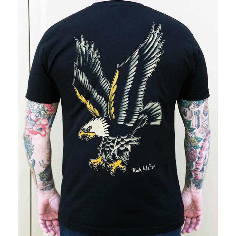 Black Market Art Flying Eagle Rick Walters Tee