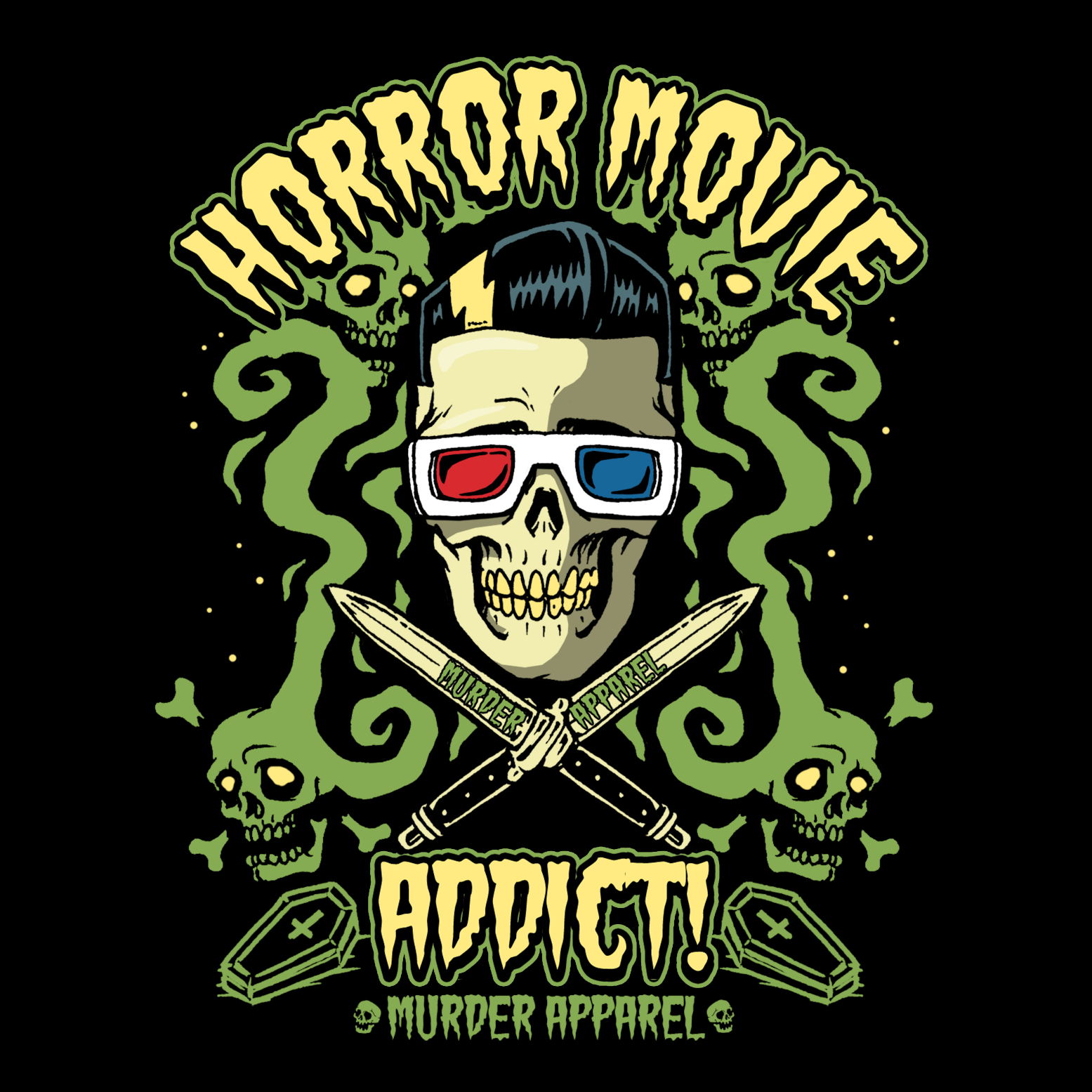 Murder Apparel Horror Movie Addict T-Shirt