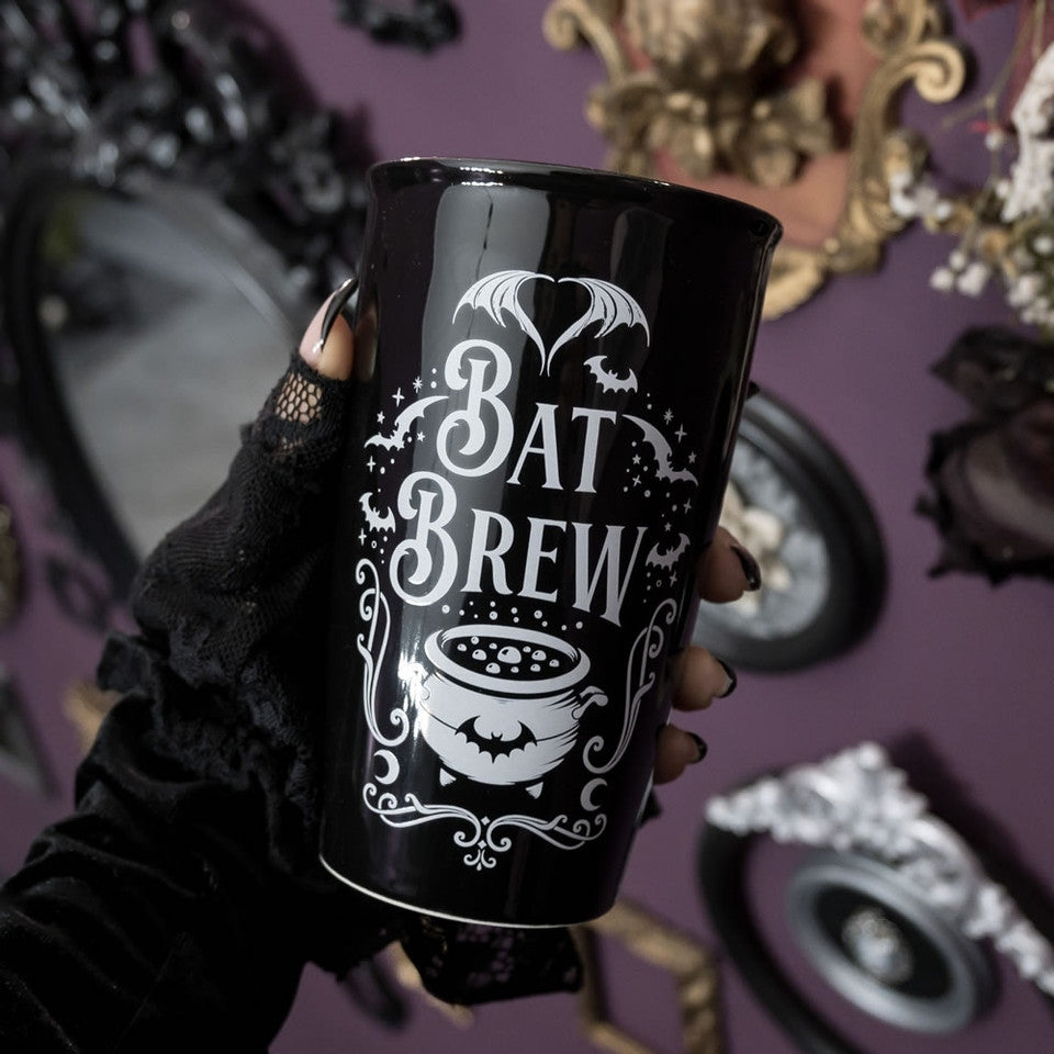 Alchemy Gothic Bat Brew Double Wall Travel Coffee Mug MRDWM6