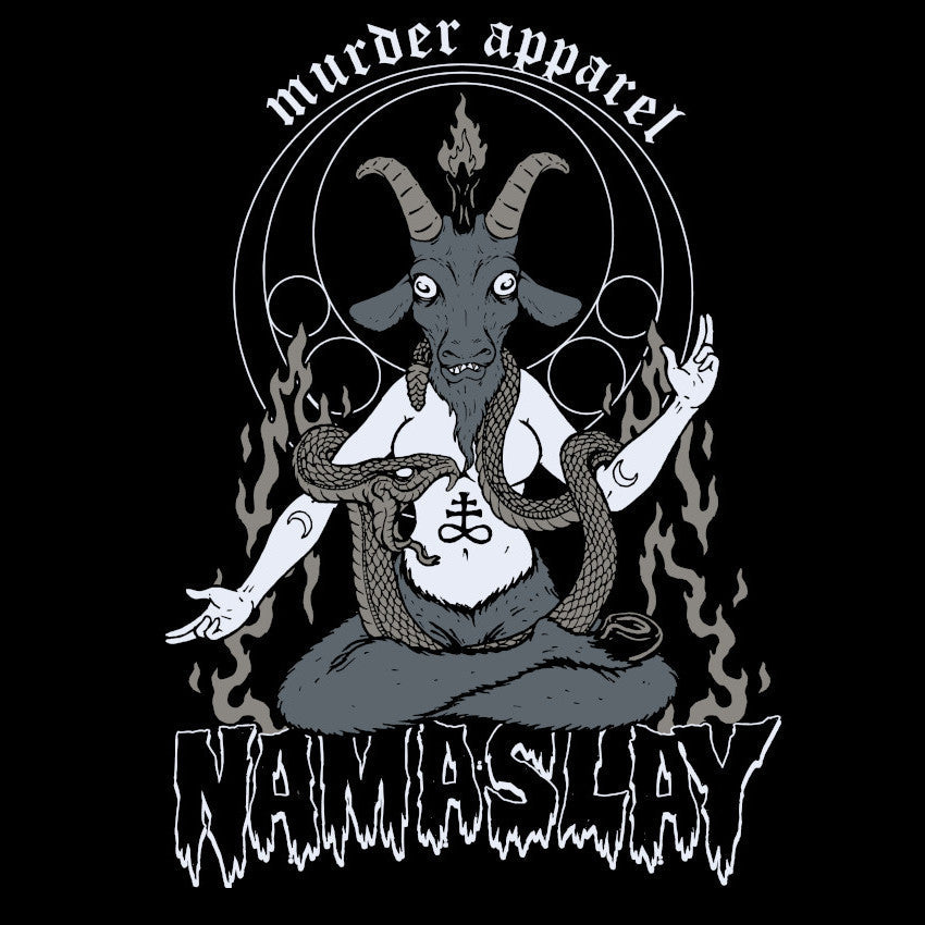 Murder Apparel Baphomet Namaslay Yoga T-Shirt