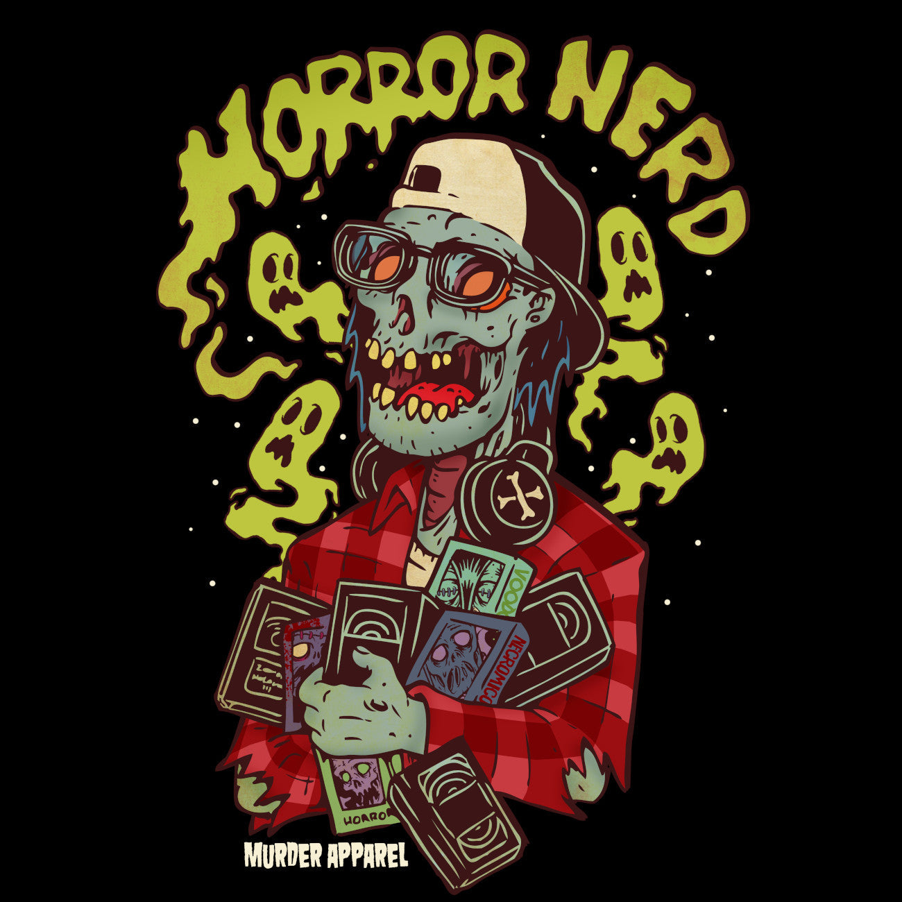 Murder Apparel Retro Horror Nerd T-Shirt