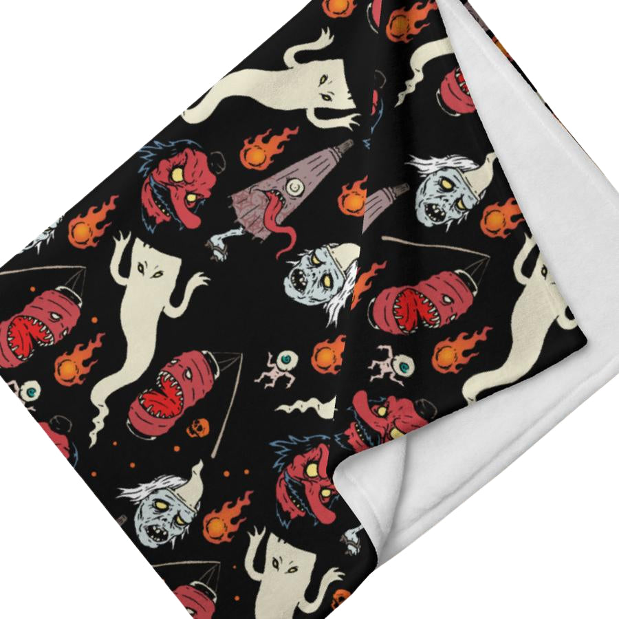Murder Apparel Japanese Demons Throw Blanket
