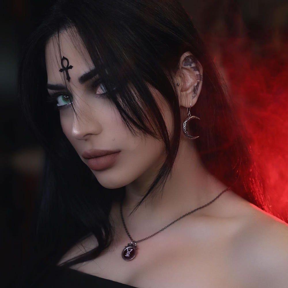 Alchemy Gothic Seal of Lucifer Pendant Symbols P930