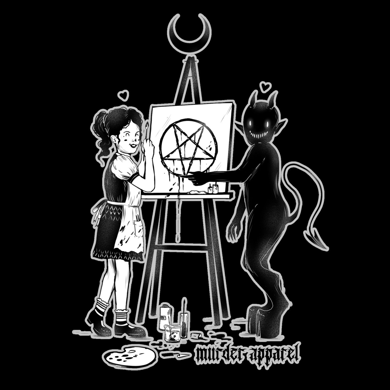 Murder Apparel Satan Paint Night T-Shirt