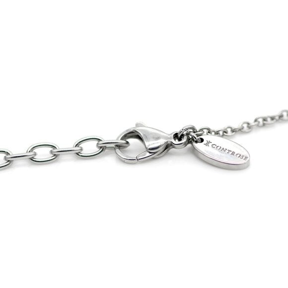 Controse Yoga Stretch Cat Skeleton Necklace Steel Pendant