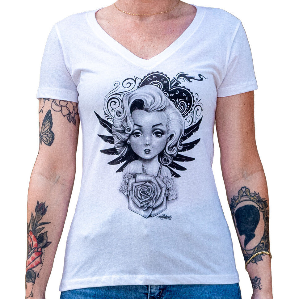 Black Market Art Lil Marilyn White Tee