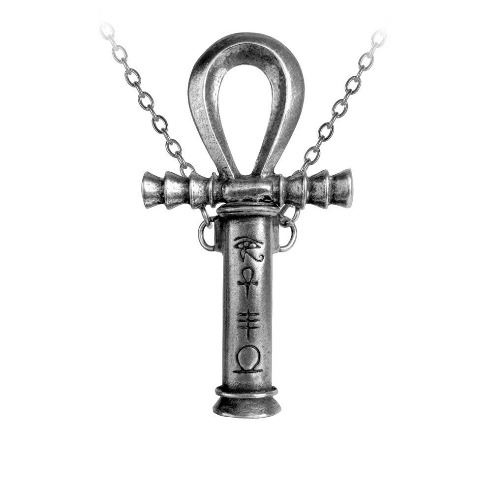 Alchemy Gothic Ankh of the Dead Necklace Hidden Dagger P221