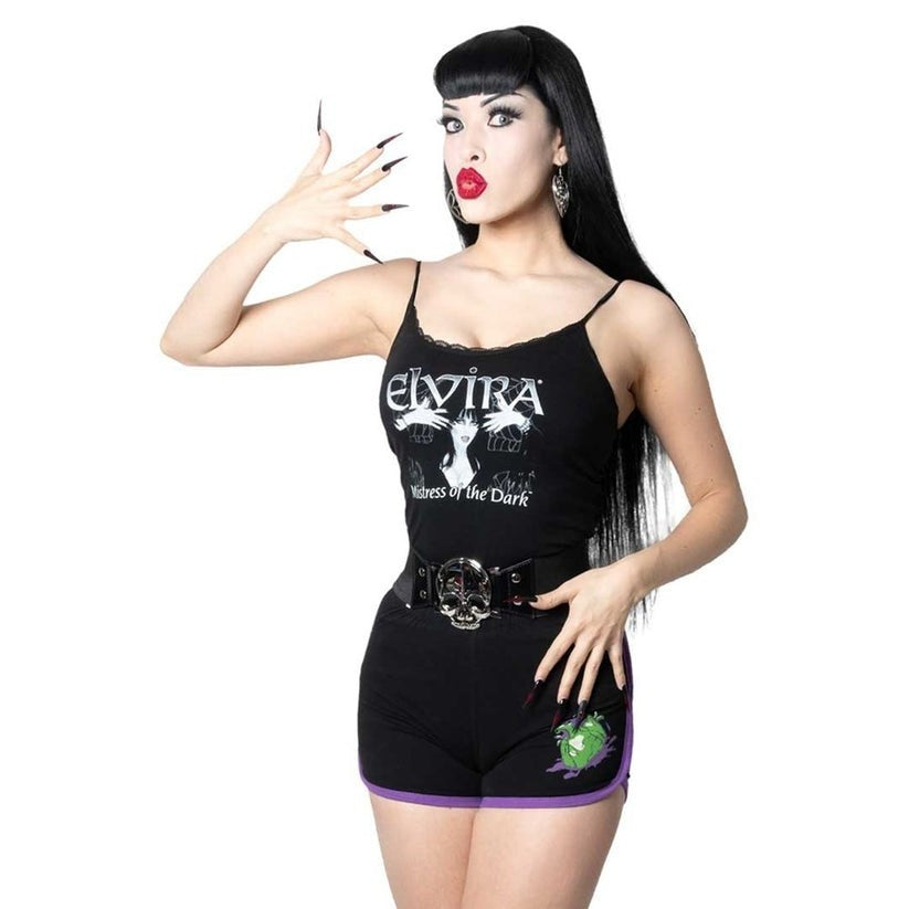 Kreepsville Elvira Classic Black Lace Camisole Tank Top