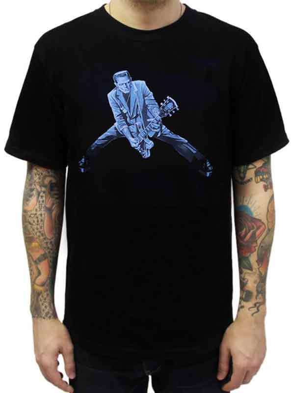 Lowbrow Art Rock N Roll Monster Frankenstein Black Tee