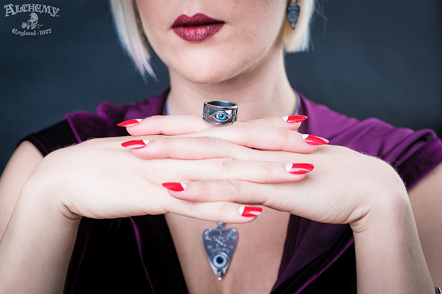 Alchemy Gothic Ouija Board Mystical Seance Ring R215