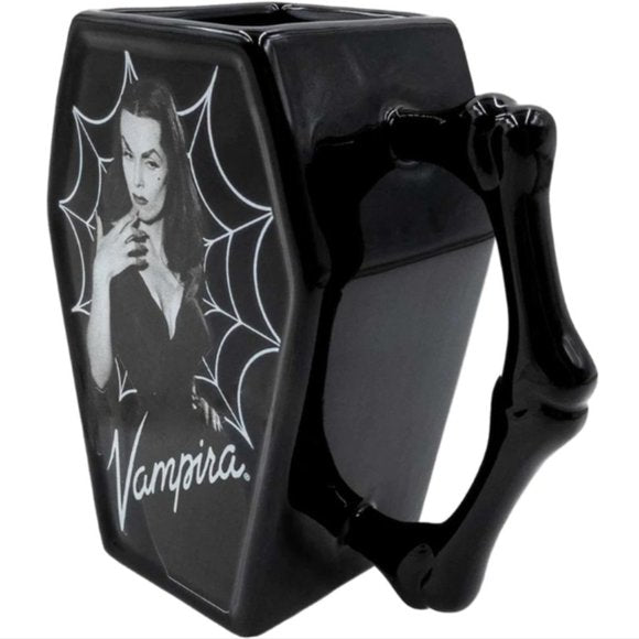 Kreepsville 666 Vampira Licensed Black Coffin Mug