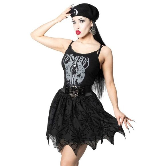 Kreepsville 666 Licensed Vampira Black Lace Camisole Top